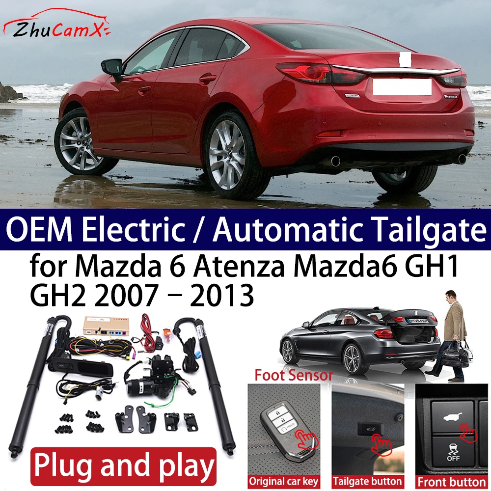 

ZhuCamX for Mazda 6 Atenza Mazda6 GH1 GH2 2007–2013 Car OEM Power Electric Automatic One-Click Smart Liftgate Tail Gate