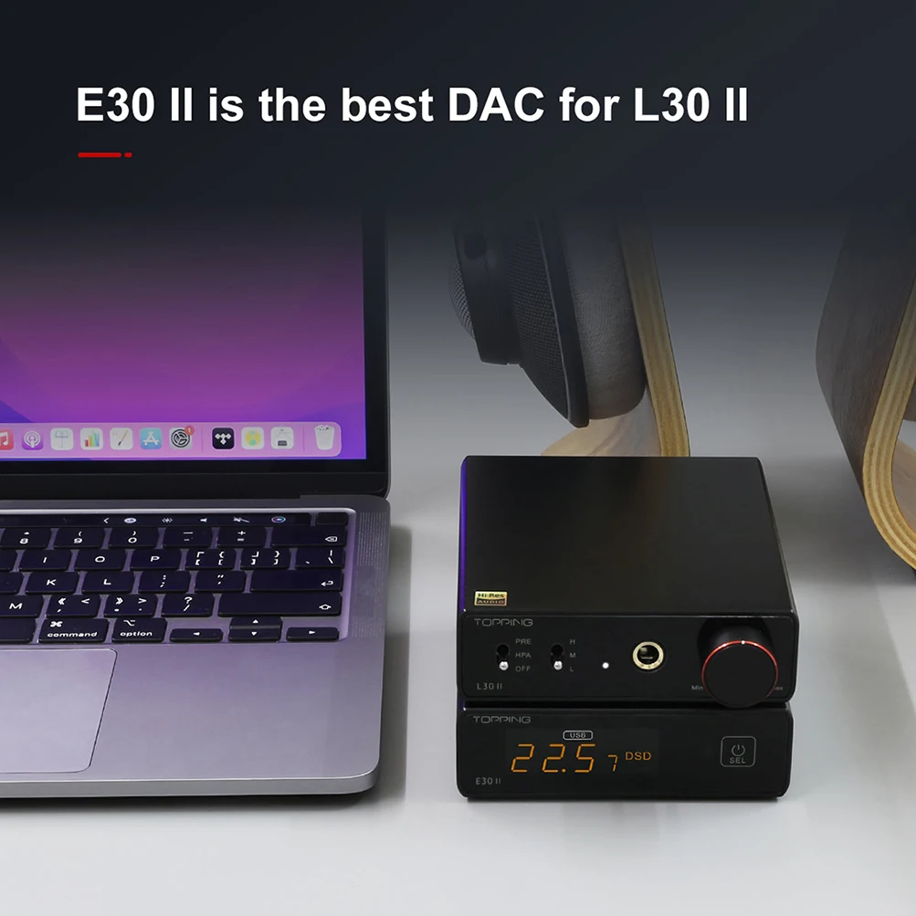 TOPPING L30 II NFCA amplificateur casque 6.35MM 3500mW × 2 préampli Audio haute résolution 560mW × 2 ampli HiFi