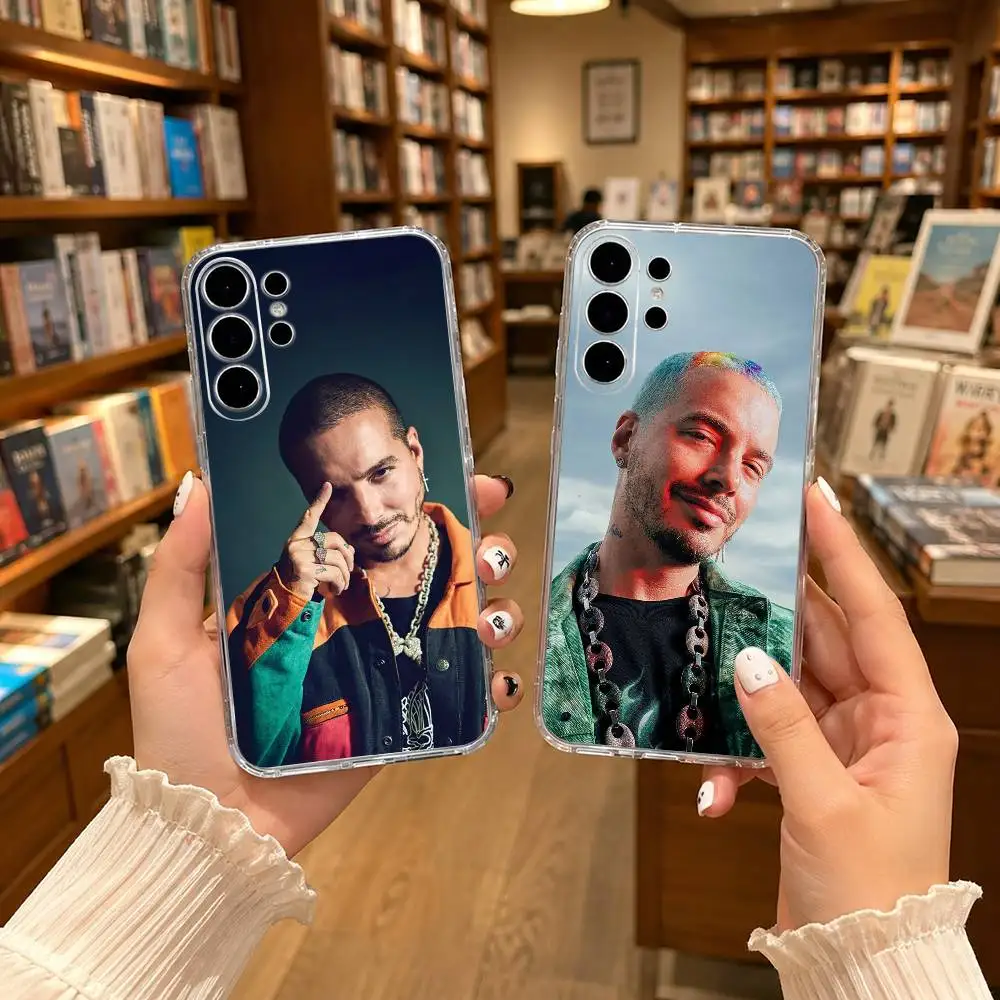 Prince of Reggaeton J B-Balvin Phone Case For Samsung S25,S24,S21,S22,S21,S20,S10,S9Ultra,Plus,Fe,Lite Transparent Cover