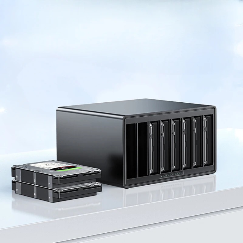 8-Disk Hard Disk Cabinet Mechanical Hard Disk External Box Raid Disk Array Cabinet External NAS Extended Storage