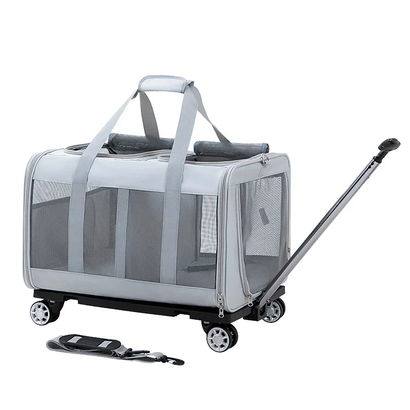 

Pet trolley case, dog out trolley bag, disassembly oblique span bag