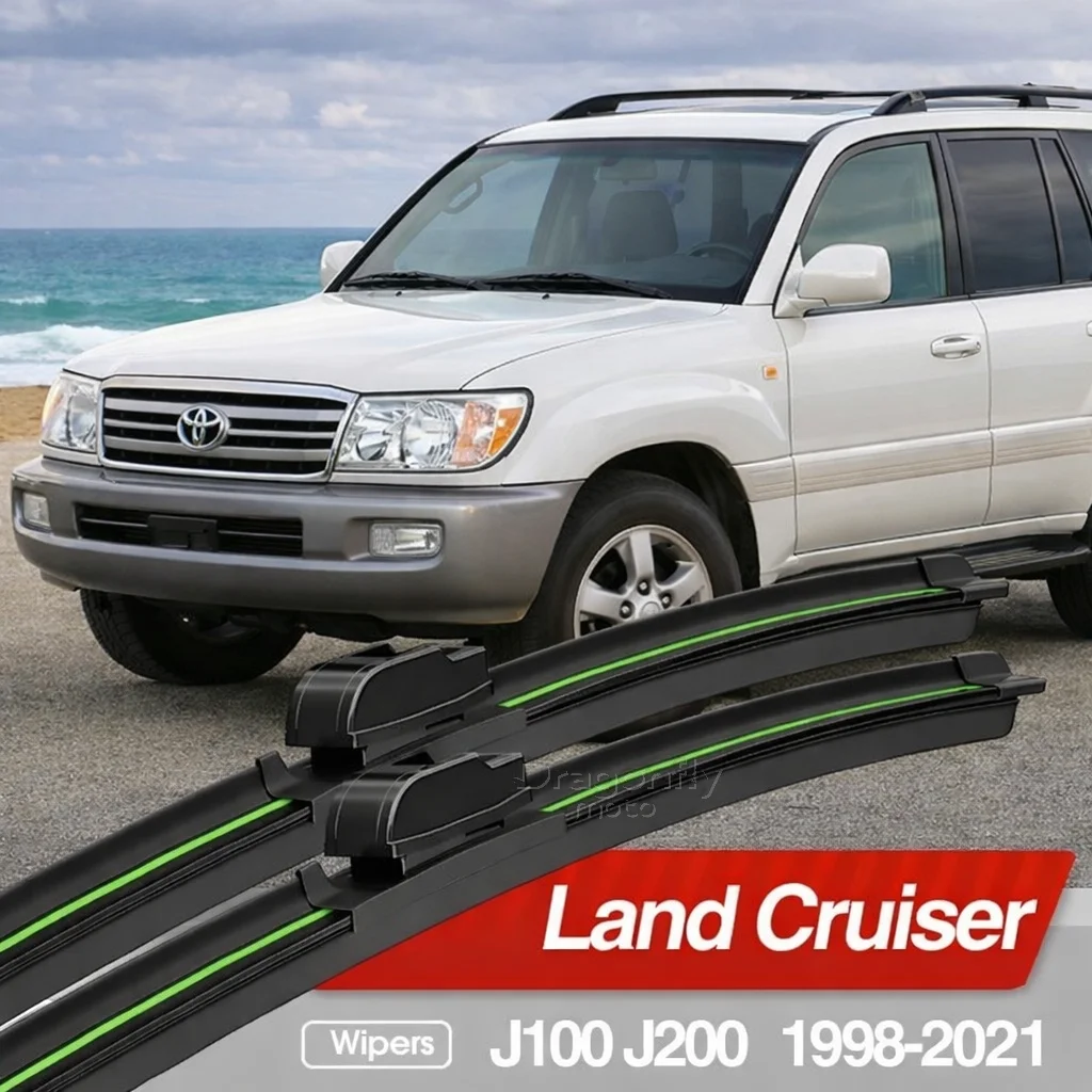 

Front Windshield Wiper Blades 2x Windscreen Accessories 2006 2007 20018 2020 For Toyota Land Cruiser J100 100 J200 200 1998-2021