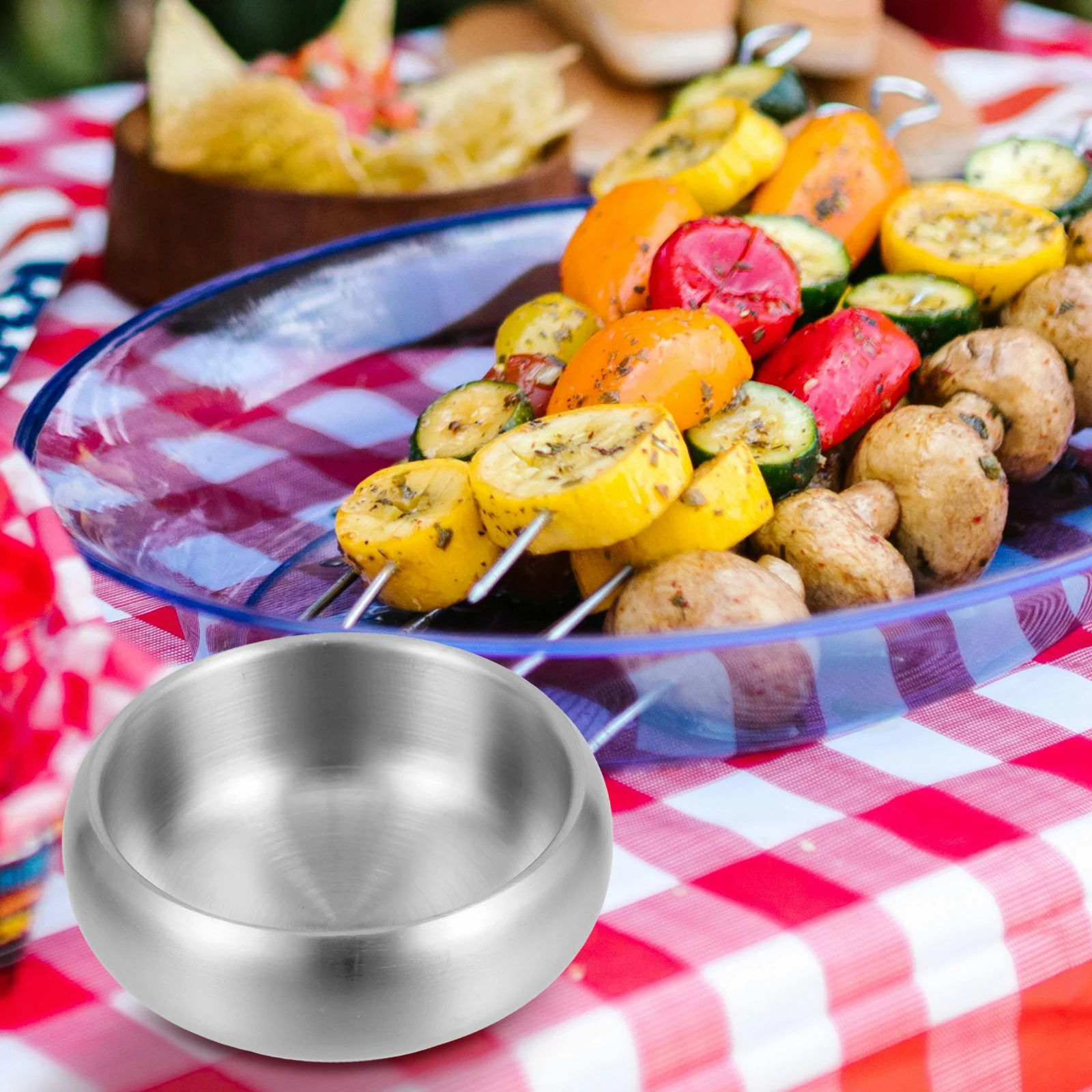 304 وعاء من الفولاذ المقاوم للصدأ 9 سنتيمتر طبقة مزدوجة معزول حساء الأرز المعكرونة الحبوب سلطة خلط تخدم السلطانية المطبخ برواري مجموعة #2