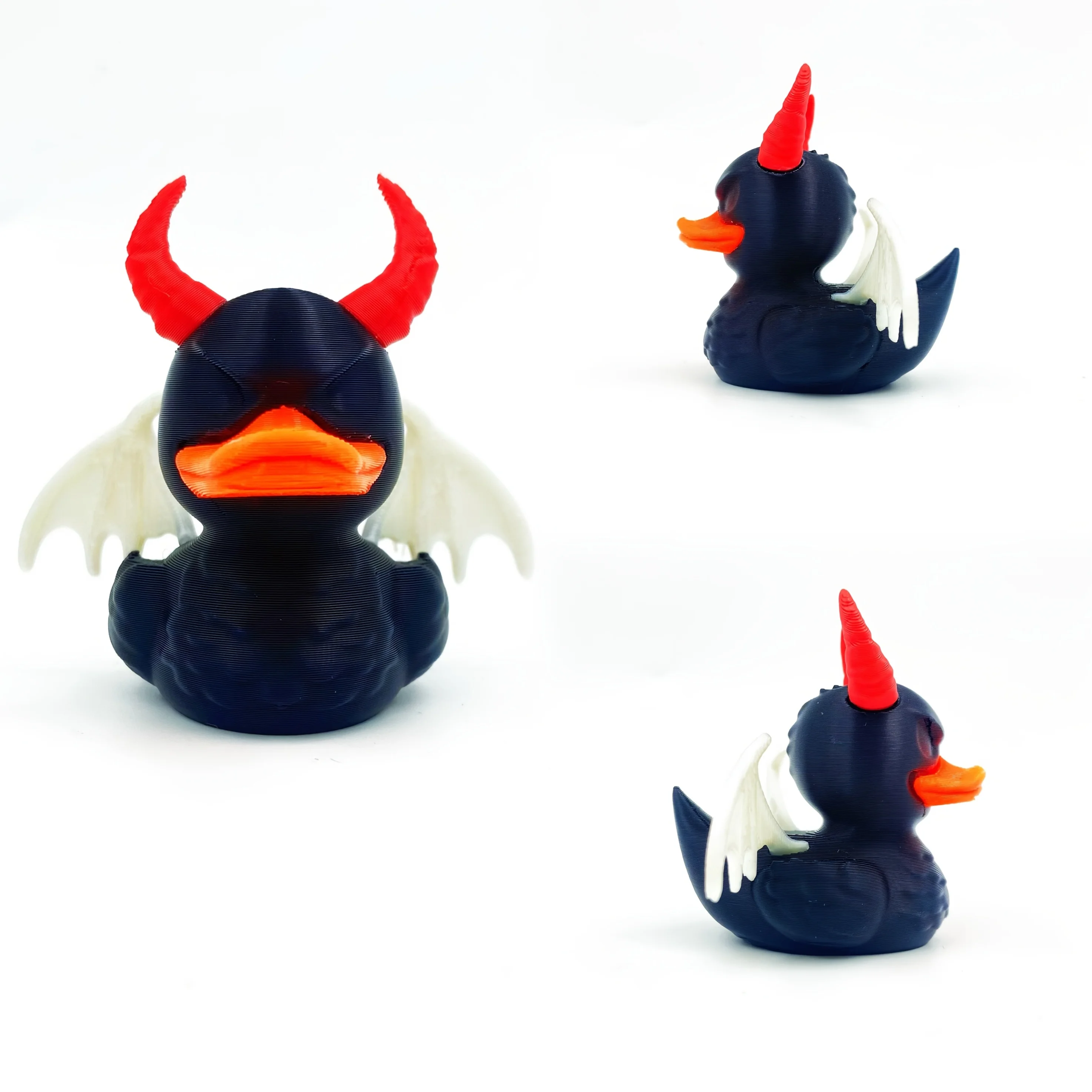 

3D printing creative dark swan model statue, Halloween and Easter decorations, atmosphere ornaments, holiday gifts