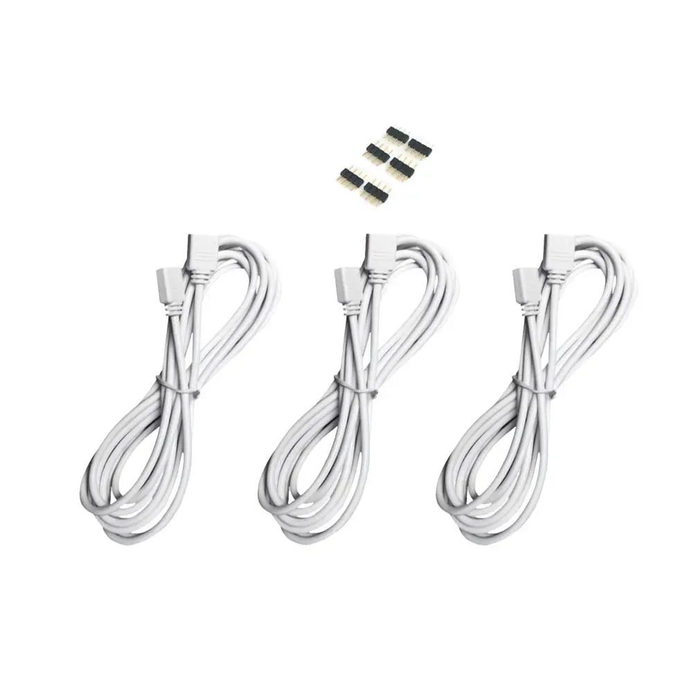 LED Strip Extension Cable 9 Piece RGB Connector Solderless Flexible Durable Easy Install Light Cord