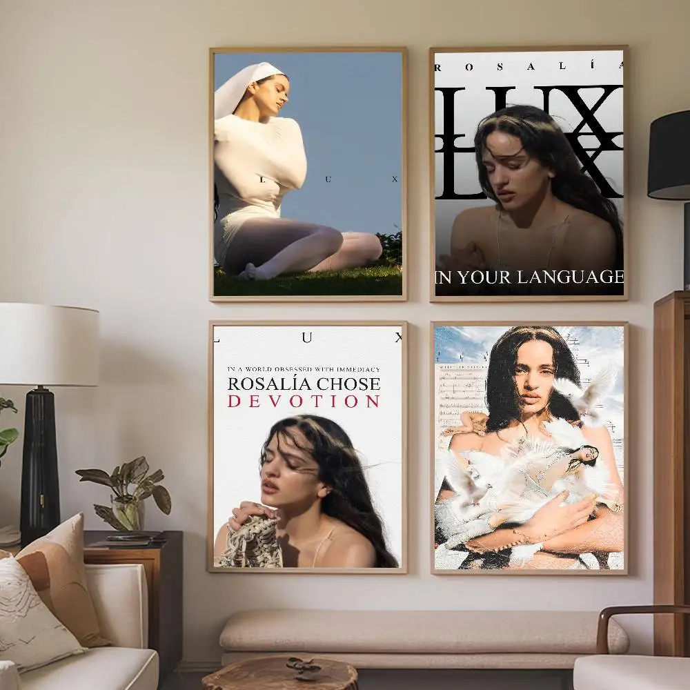 

Singer Rosalia Lux Poster Paintings Self Adhesive Prints Home Bedroom Living Room Decor Vintage Gift