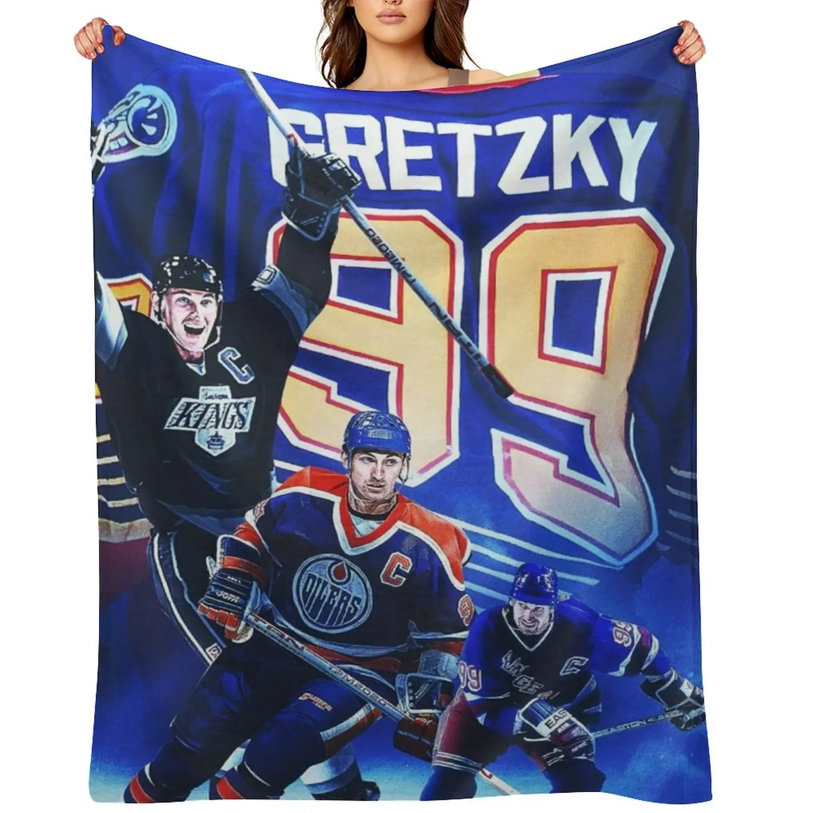 

Wayne Gretzky Throw Blanket Large Cute Blankets Sofas Of Decoration Flannel Blankets