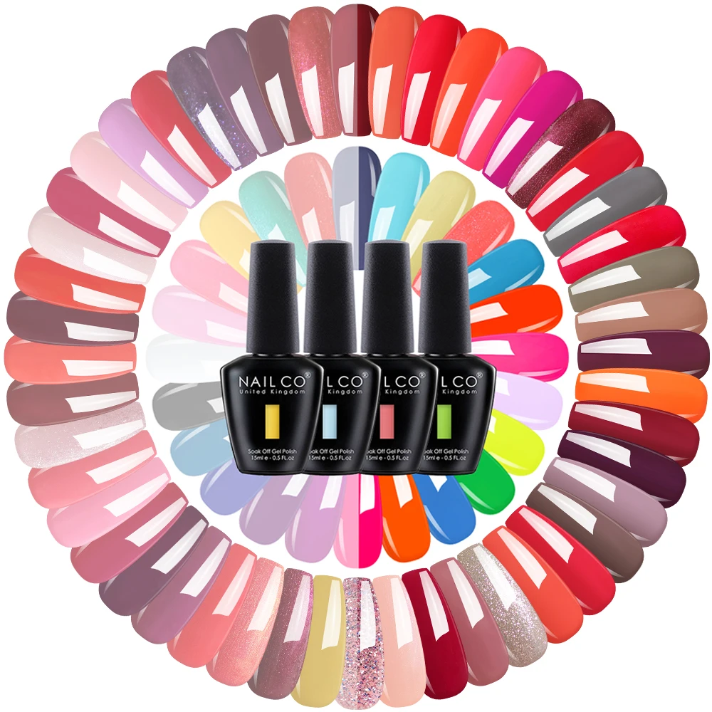 NAILCO, 15ml, esmalte de uñas en Gel de Color veraniego, barniz de Gel semipermanente, esmalte de uñas en Gel híbrido, manicura, imprimación UV, capa superior, arte de uñas