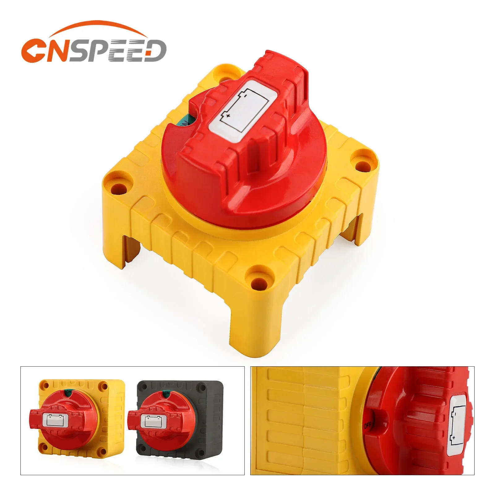 

12V/24V 300AMP Battery Switch Main Battery Switch Knob Switch Power Switch Battery Disconnect Switch Brass Silver Plated Stud