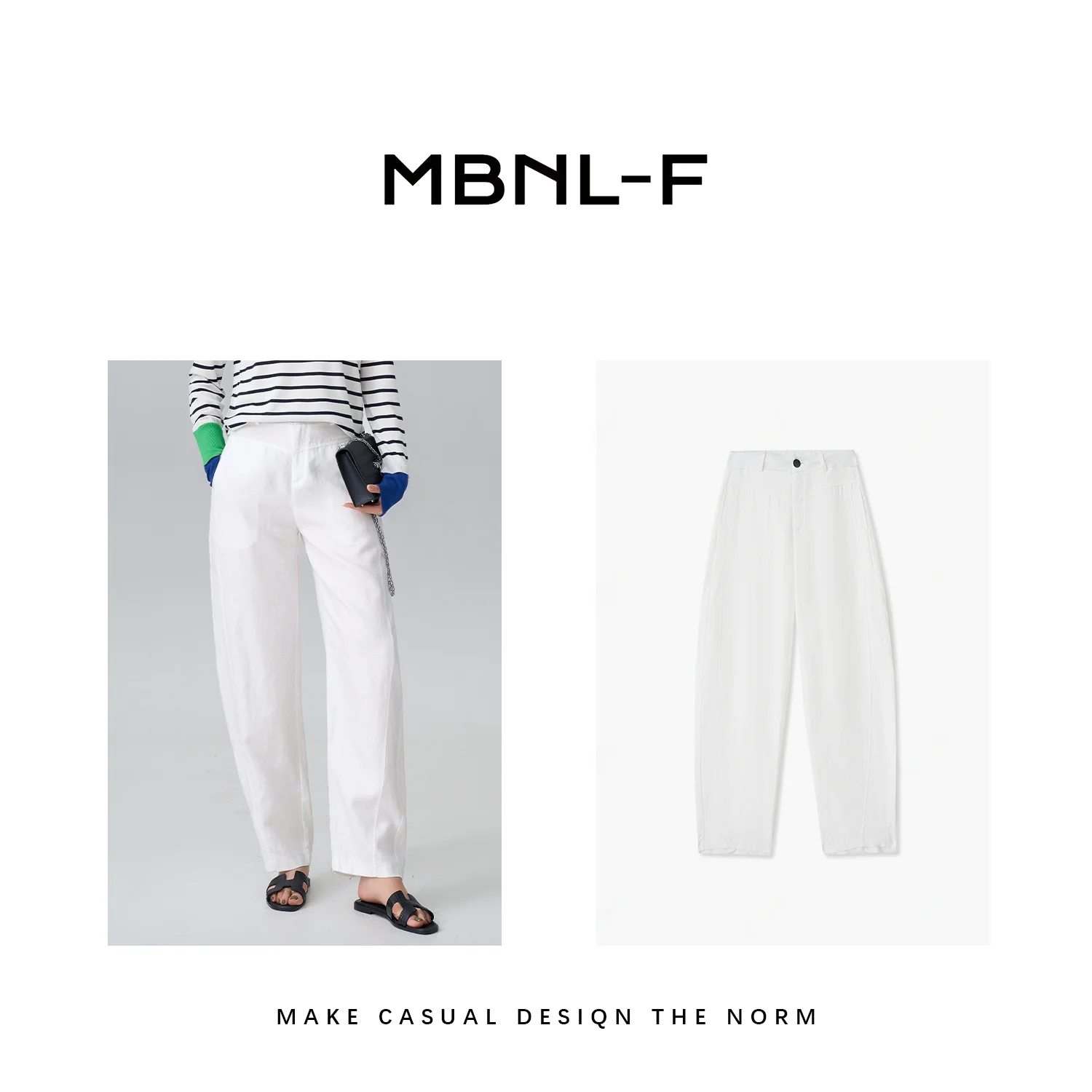 

Брюки MBNLF весна-лето 2024, прямые, повседневные, стройнящие, драпирующиеся, в стиле парашютчиков, женская этническая одежда