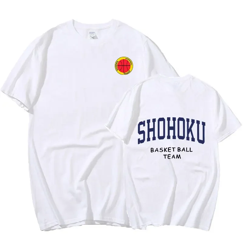 Japanese Anime Shohoku Basket Ball Team T-Shirt Men Women Sakuragi Hanamichi Print T Shirts Cosplay Unisex Clothes