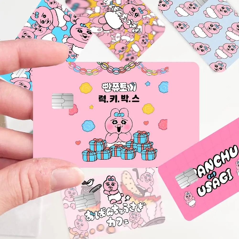 O-Opanchu Cute Usagi Anime Front Cover Film Sticker Skin For Credit Debit Card Small Large Chip