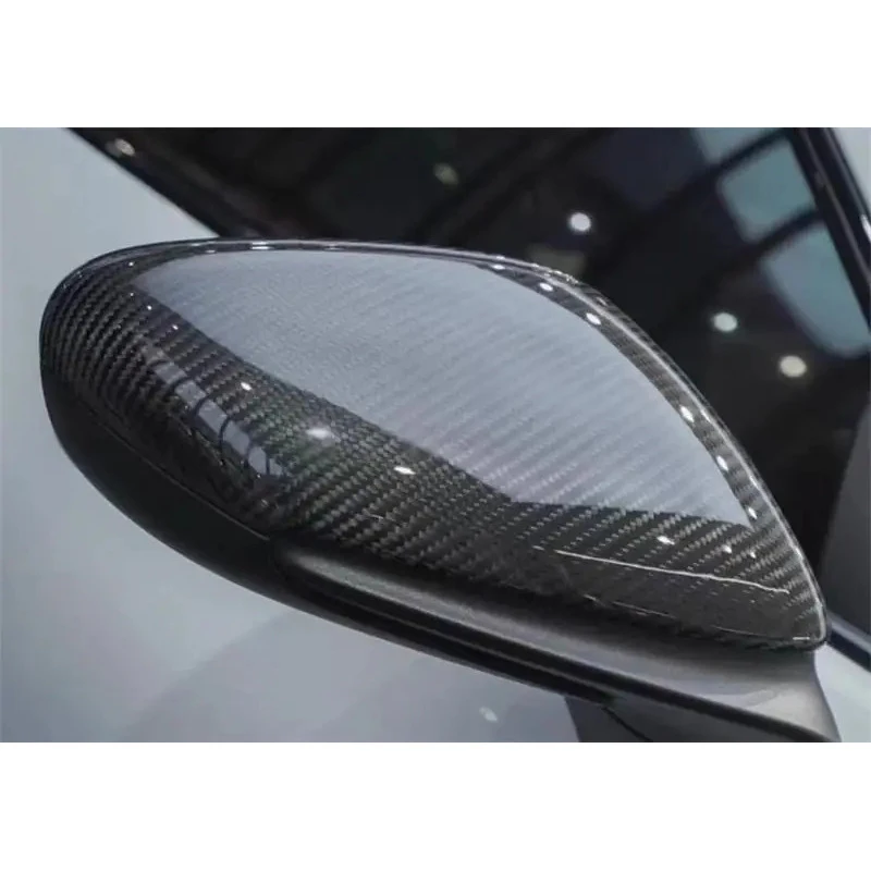 High Quality Real Dry Carbon Fiber Rearview Mirror Shell Spoiler Kit For 911 Carrera Targa 992 2020-2025