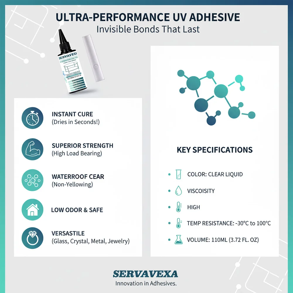 Highly transparent UV glue, waterproof, UV-enhanced curing, used for handicraft production, DIY models. (with ultraviolet lamp)