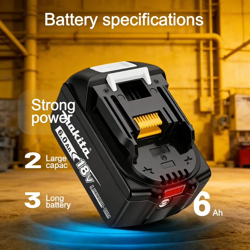 

Makita 18V Spare Li-ion Battery BL1815 BL1850B BL1860 High Performance Rechargeable Power Accessories
