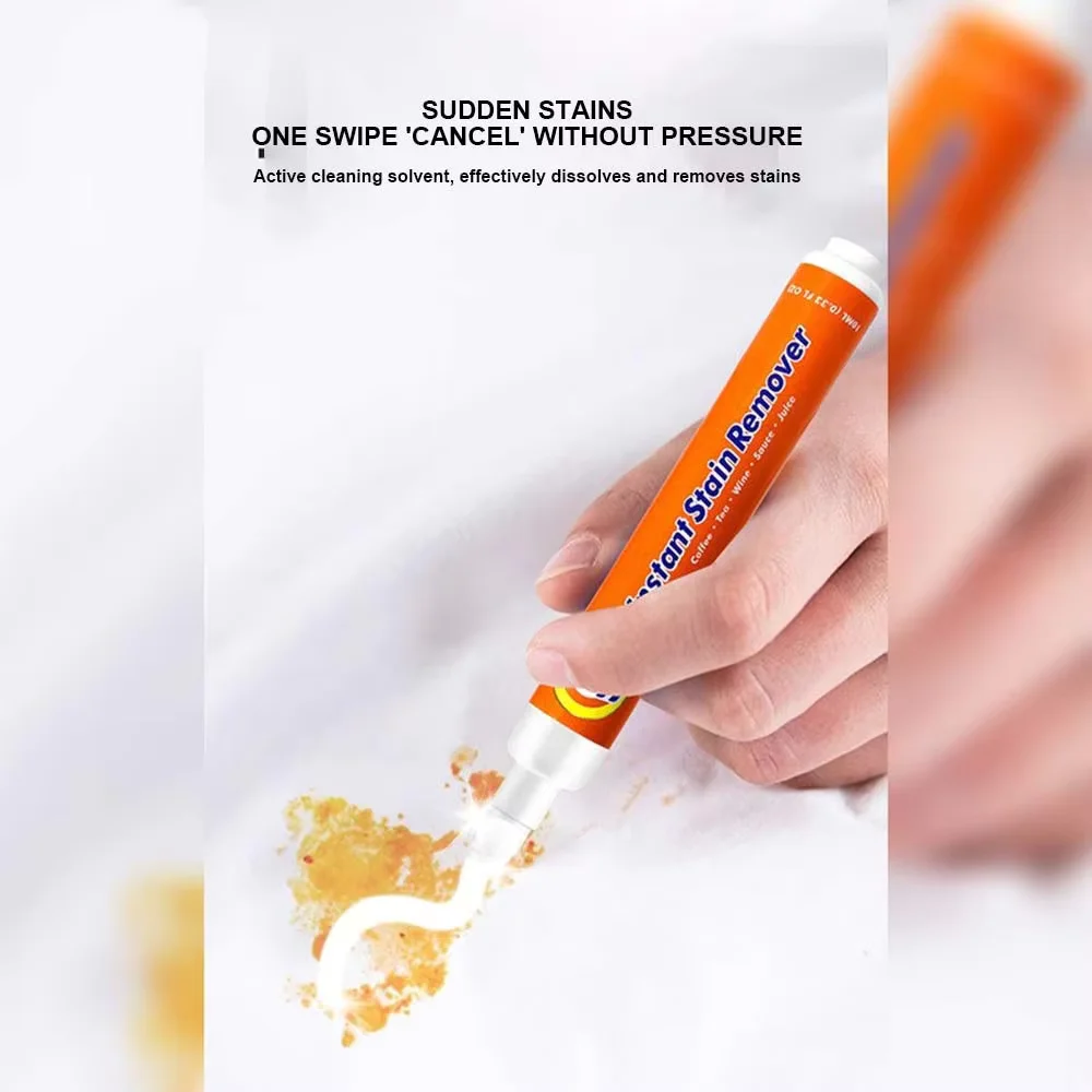 Portable No Wash Garment Stain Remover Pen Instant Dry Cleaner For White Clothing And Daily Emergency Stain Removal