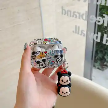 Söt tecknad anime-roll Musse Pigg hörlursskyddsfodral för AirPods 1 2 3 Pro 2:a Het rea plätering fallskyddande fodral 10 best sales Mickey airpods - №4