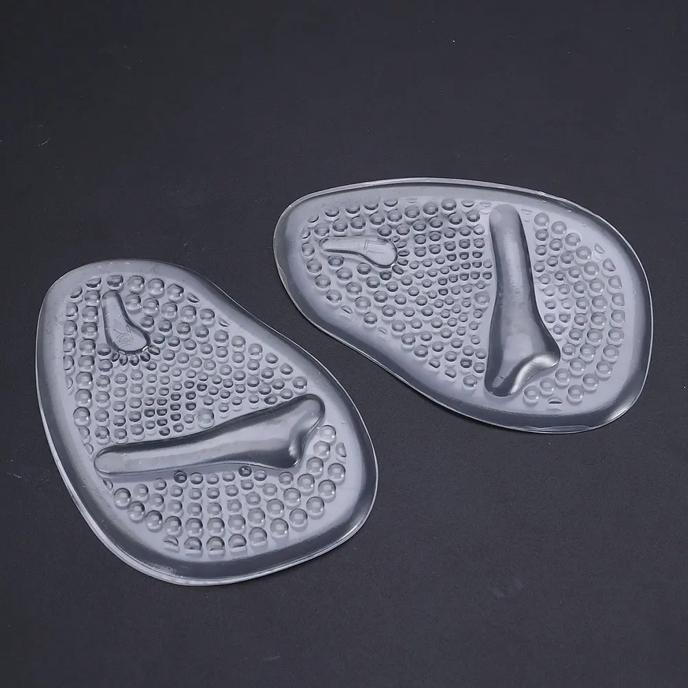 

3 Pairs High heel Insoles Gel Forefoot Pads Pain Relief Ballet Inserts Lightweight Impact Resistant Comfortable Walking St