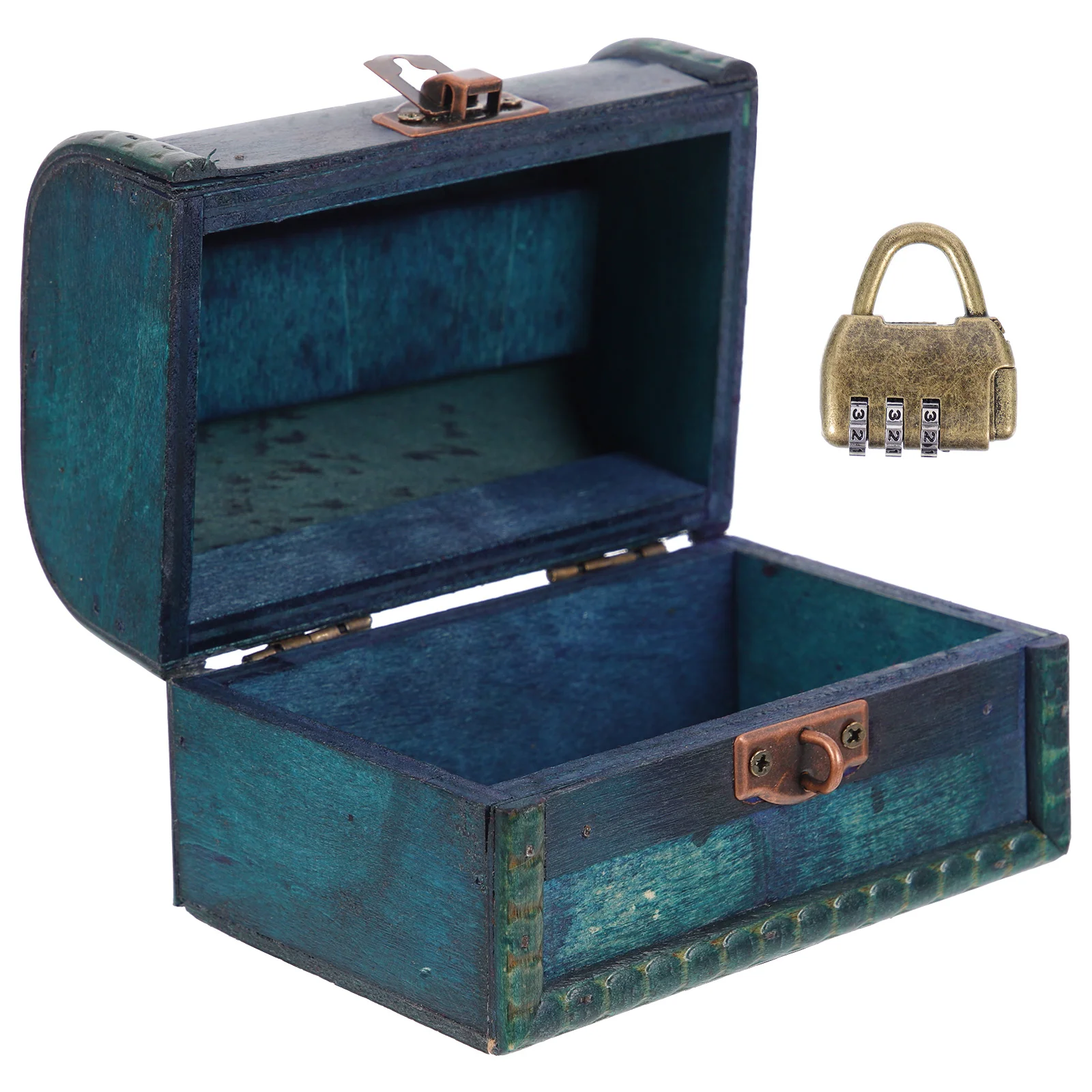 

Винтажный деревянный футляр для хранения ювелирных изделий, ретро шкатулка для драгоценностей для настольного орнамента, большая емкость, серьги, кольцо, ожерелье, органайзер