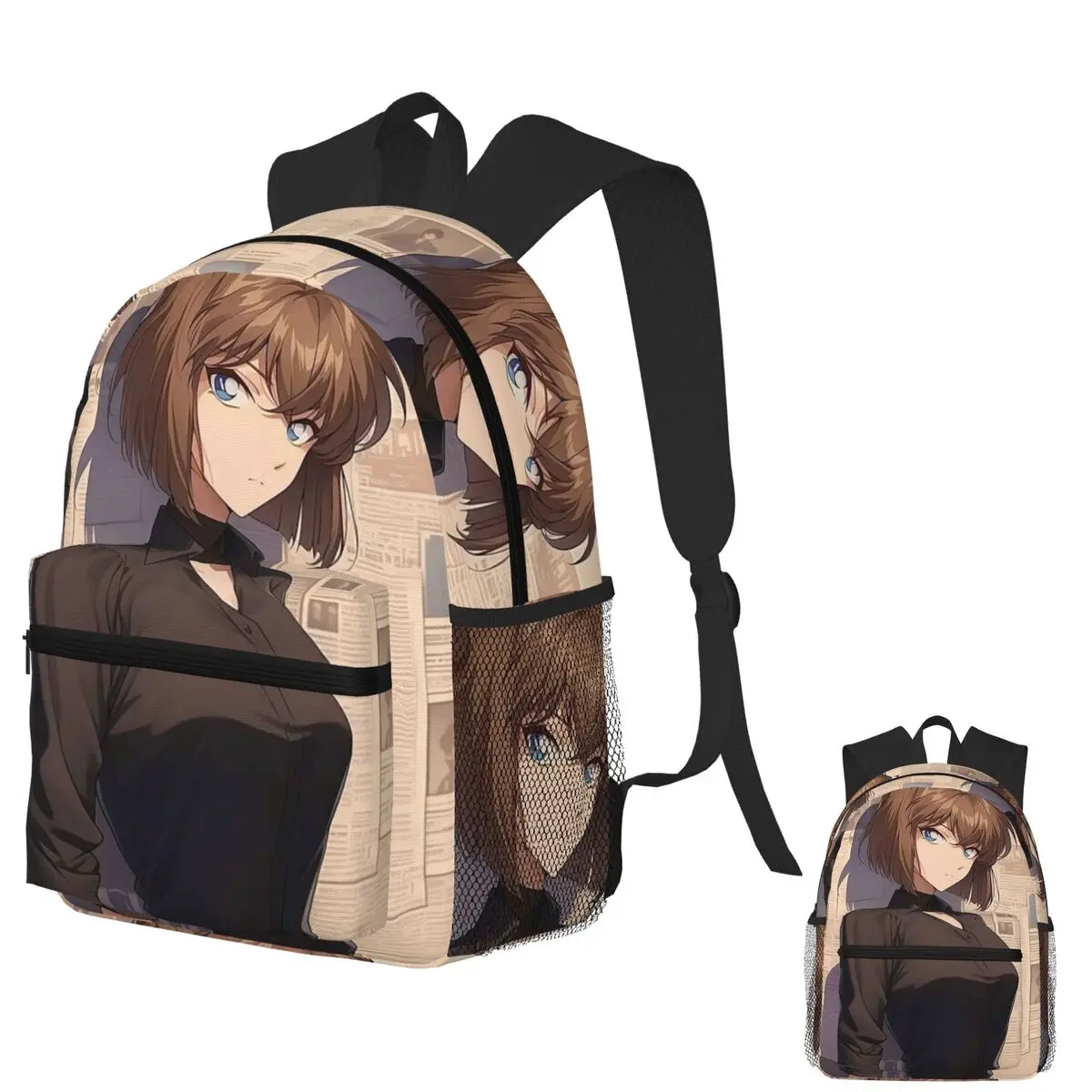 حقيبة ظهر للطلاب من Ai Haibara Detective Conan Anime حقيبة مدرسية للمشي لمسافات طويلة والسفر حقيبة نهارية للرجال والنساء حقيبة كتب عصرية حقائب كتف #1
