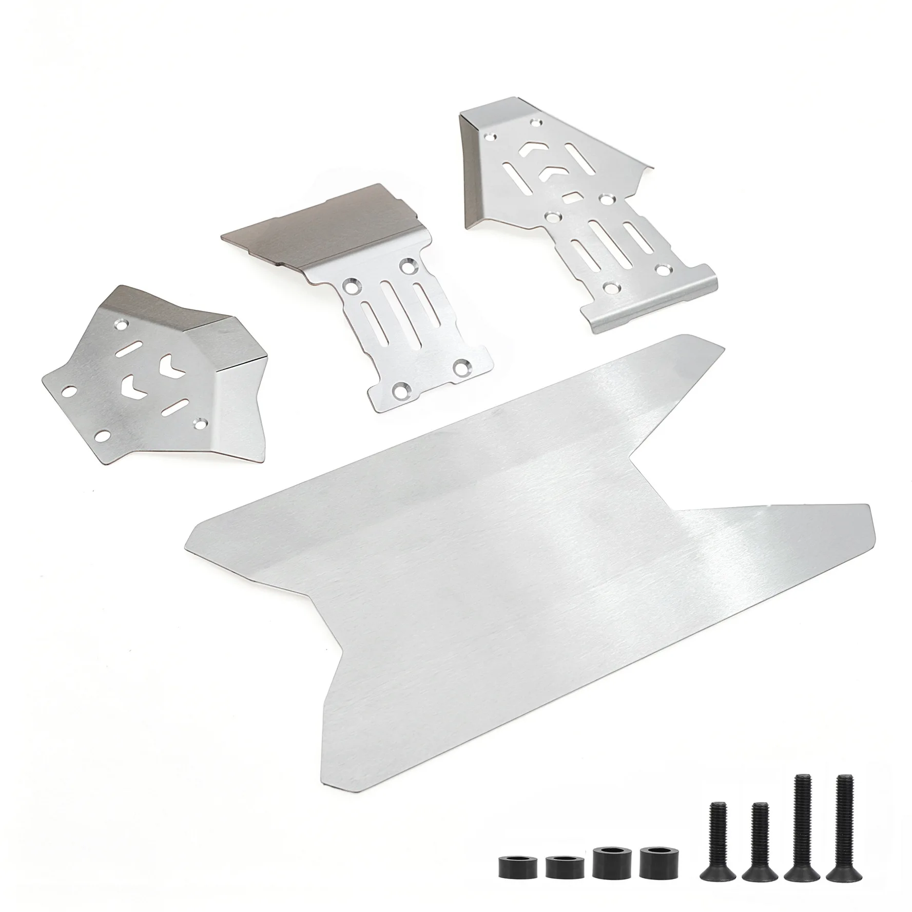 Rust‑Resistant Stainless Steel Chassis Skid Plate Protector For 1/8 YIKONG YK7081 TB8 RC Desert Off‑Road Hobby Buggy