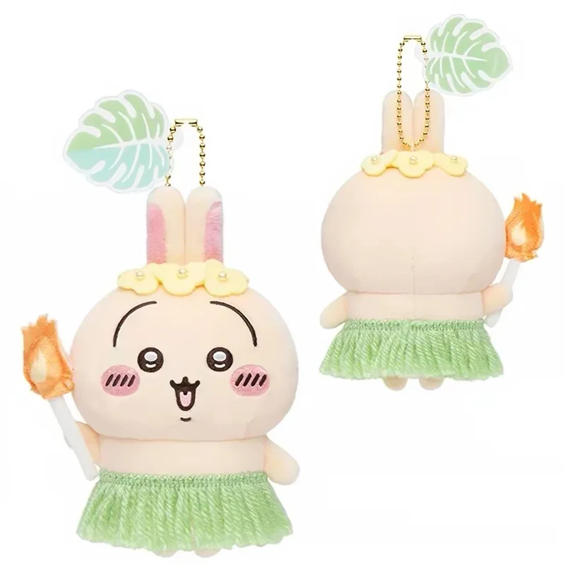 New Chiikawa Flower Wreath Grass Skirt Series Pplush Toys Cute Cartoon Doll Usagi Hachiware Backpack Decoration Accessories