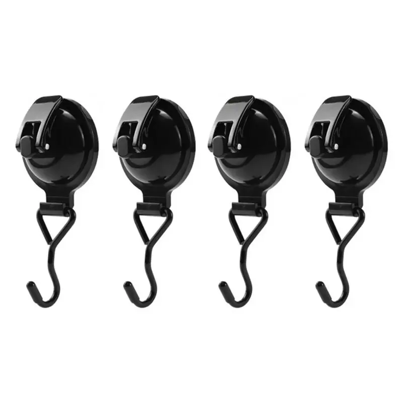 

AEE6-4PCS Сверхмощные крючки на присоске для полотенец, халатов, люфы и венков, для ванной комнаты и кухни, инструменты не требуется