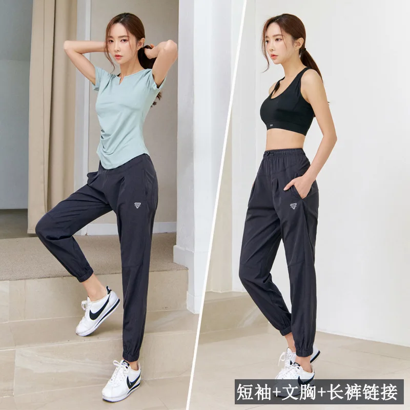 2022 NEW 3PCS yoga set summer women sweatsuits loose sweatshirt+vest+sweatpant jogger running fitness gym casual athletic set