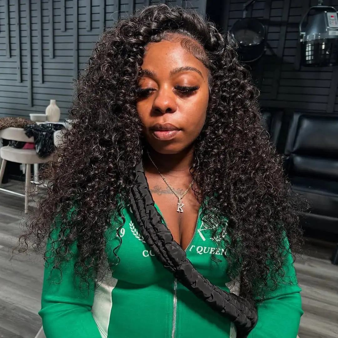 3 في واحد نصف الباروكات شعر الإنسان الشعر البشري متعدد فراق شعر مستعار مجعد غريب مجعد كامل آلة صنع الباروكات شعر الإنسان الباروكات رخيصة على Cl #1