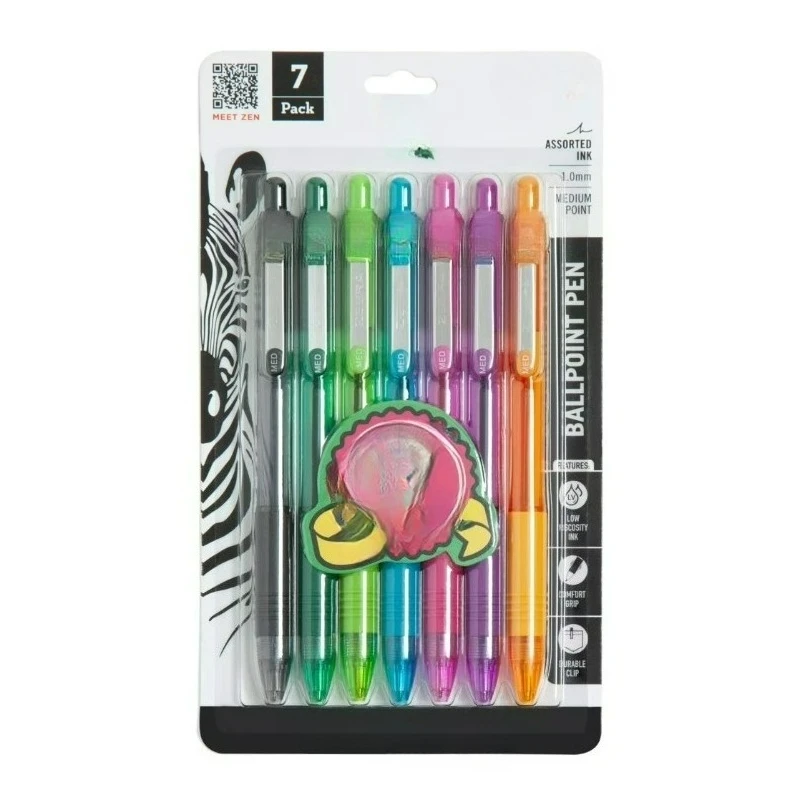 

Retractable Ballpoint 1.0mm Fashion Assorted 7pk