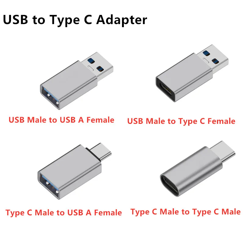 USB Data Blocker & USB C Data Blocker, USB-A to USB-A / USB-C to USB-C Data Blocker Adapter Only Charge, Protect data security