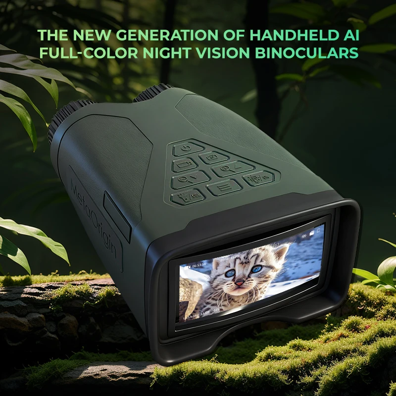 Latest Technology Night Vision Device 8X Zoom Night Vision Goggles Handheld No Light AI Full-Color Night Vision Binocular
