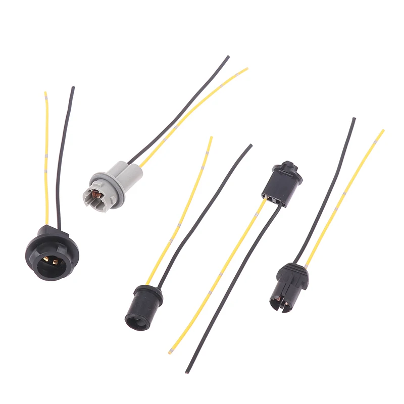 2PCS T10 T13 T15 Soft Bulb Holder Adapters Cable LED Bulb Connector Socket Wedge Base Light Bulb Plug