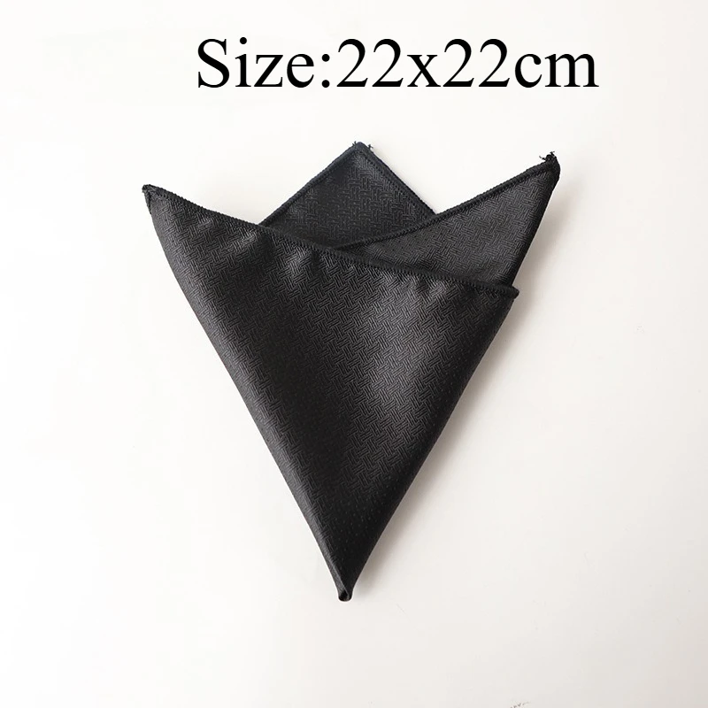 Separable Matching Vintage Solid Pocket Square With Hidden Dark Texture Men Suit Pocket Hanky Cravat, Formal Suit Accessory Gift