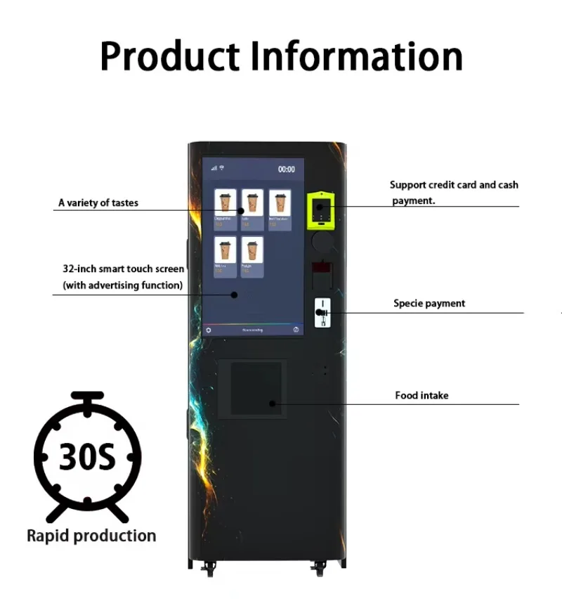 Protein Beverage Vending Machine Automatic Shake Kiosk with Cashless Payment Wholesale Customized