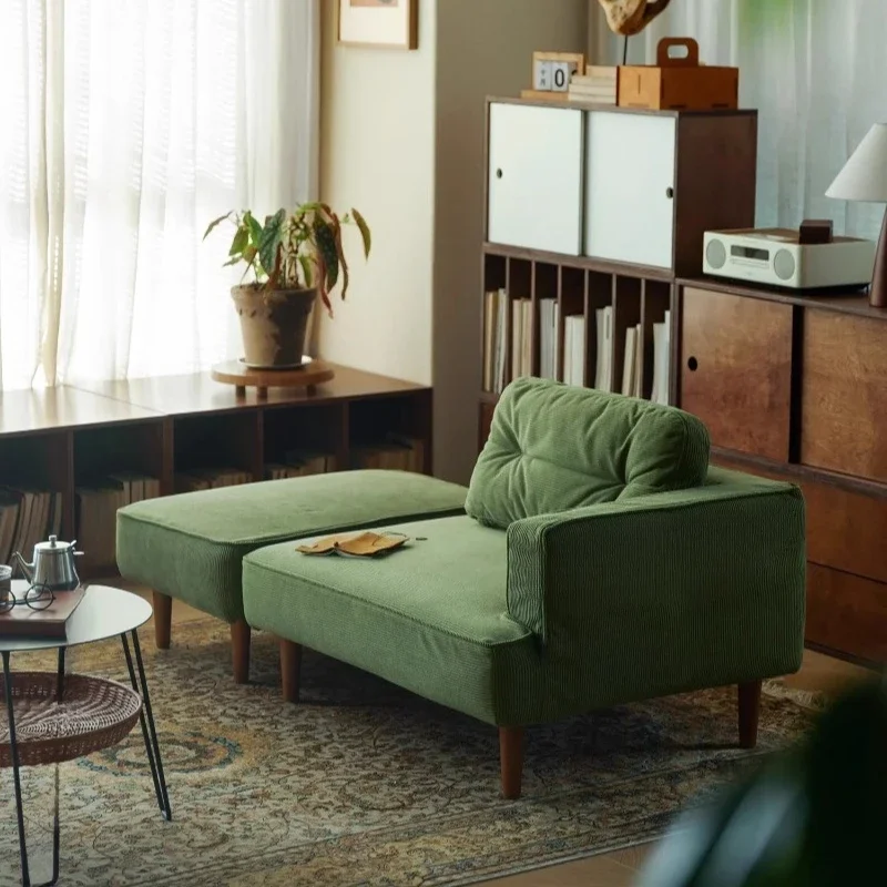 

Sofa small apartment removable and washable reading study apartment living room bedroom corner retro sofa