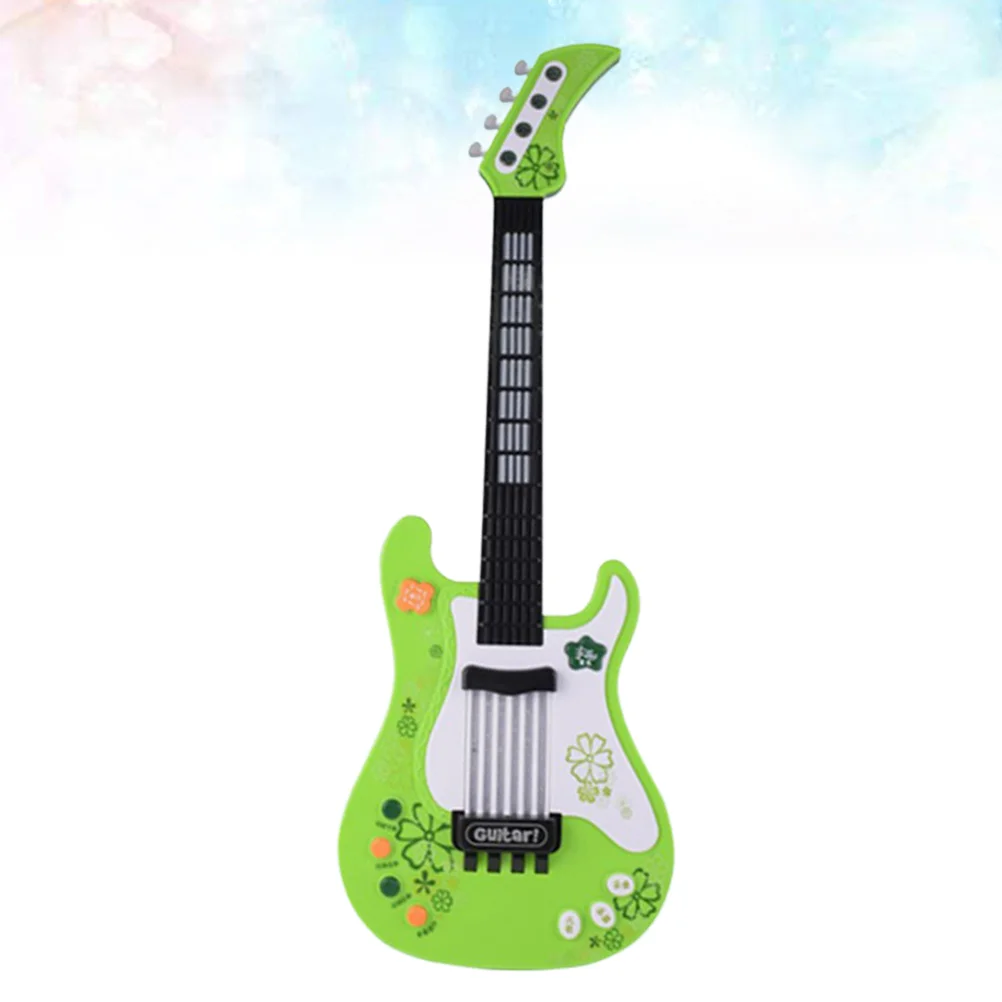 Simulação das crianças baixo player guitarra instrumento musical cedo brinquedos educativos música guitarra eletrônica com luzes para crianças gi