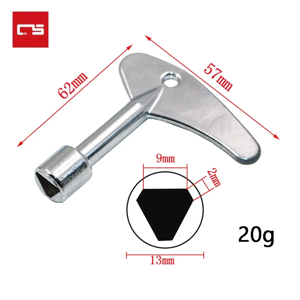 1PC Single Inner Triangular Chave Elevador Alta Qualidade Inner Triangle Key Wrench Elevador Water Meter Valve Wrench