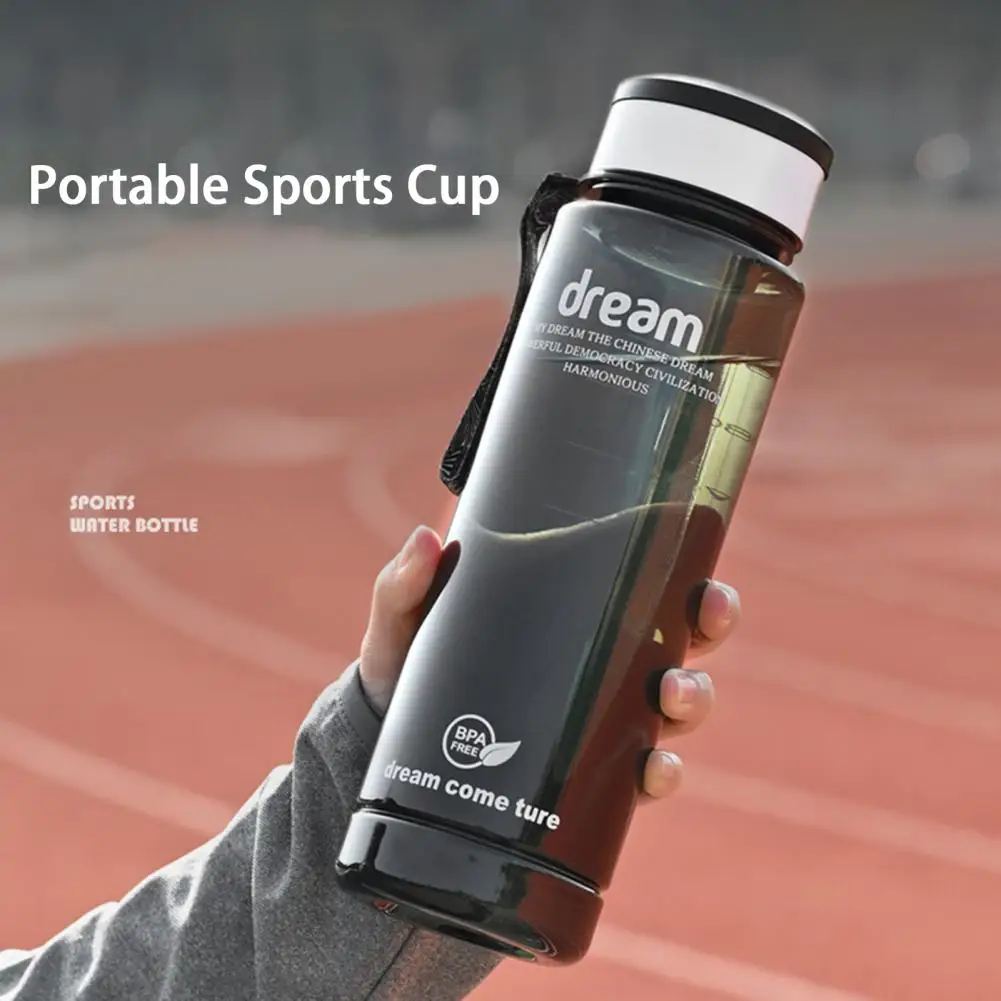 1000ml Sport Bottle Food-grade High Capacity Leak-proof Heat Resistance Drop-resistant Summer Tea Leak Bottle Outdoor Sports