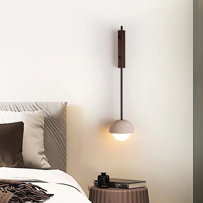 New Creative Designer Lamps for Bedroom Bedside Wall Medieval Wabi Sabi Style Retro Aisle Living Room Wall Light Advanced
