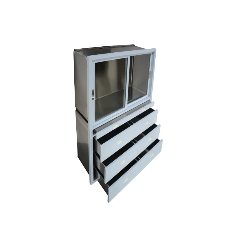 Armadio per condutture mediche ospedaliere dal design moderno 900W * 1700H * 350D Serie E Armadio per apparecchi medici con piastra in acciaio inossidabile 304