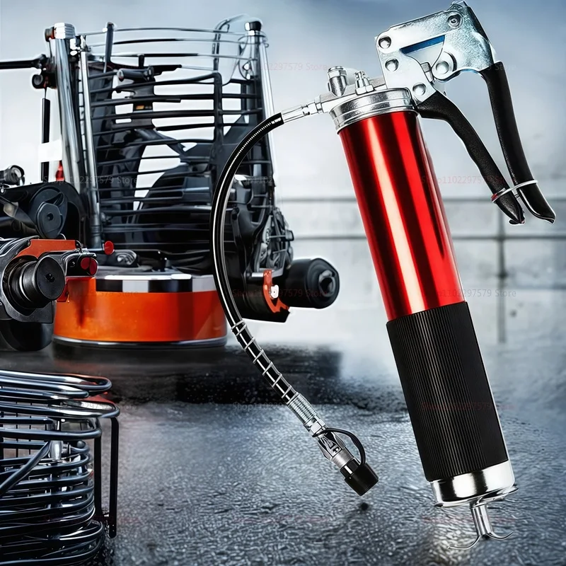 7000PSI النفط الشحوم مجموعة أدوات المسدس دليل مسدس قبضة الضغط العالي ضخ المقرنة 400CC الشحوم حقن أداة الصيانة الثقيلة