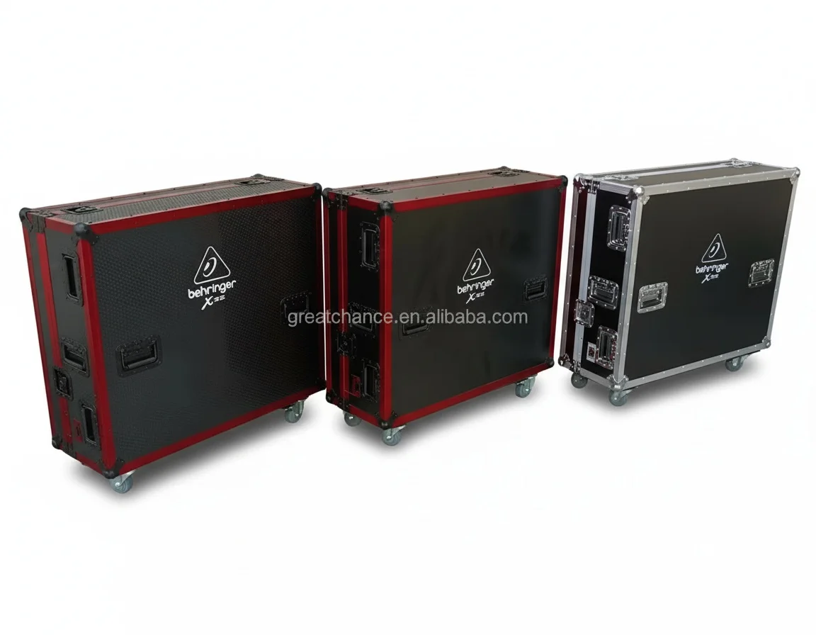 Mixer Flight Case with 9mm Plywood, X32 Mixer Road Case, fit for Behringer X32 Digital Mixer, Heavy Duty Hard Shell Audio Case