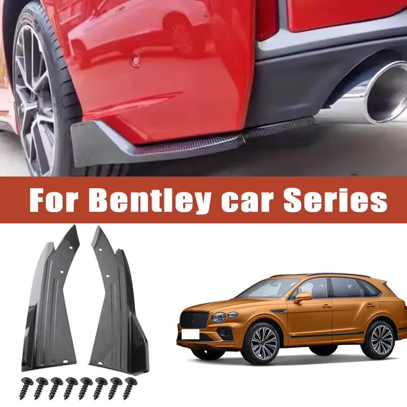 

2pcs Rear Bumper Spoiler Lip Splitter Diffuser Anti-Crash Winglet Car Mod For Bentley Continental GT Flying Spur Bentayga