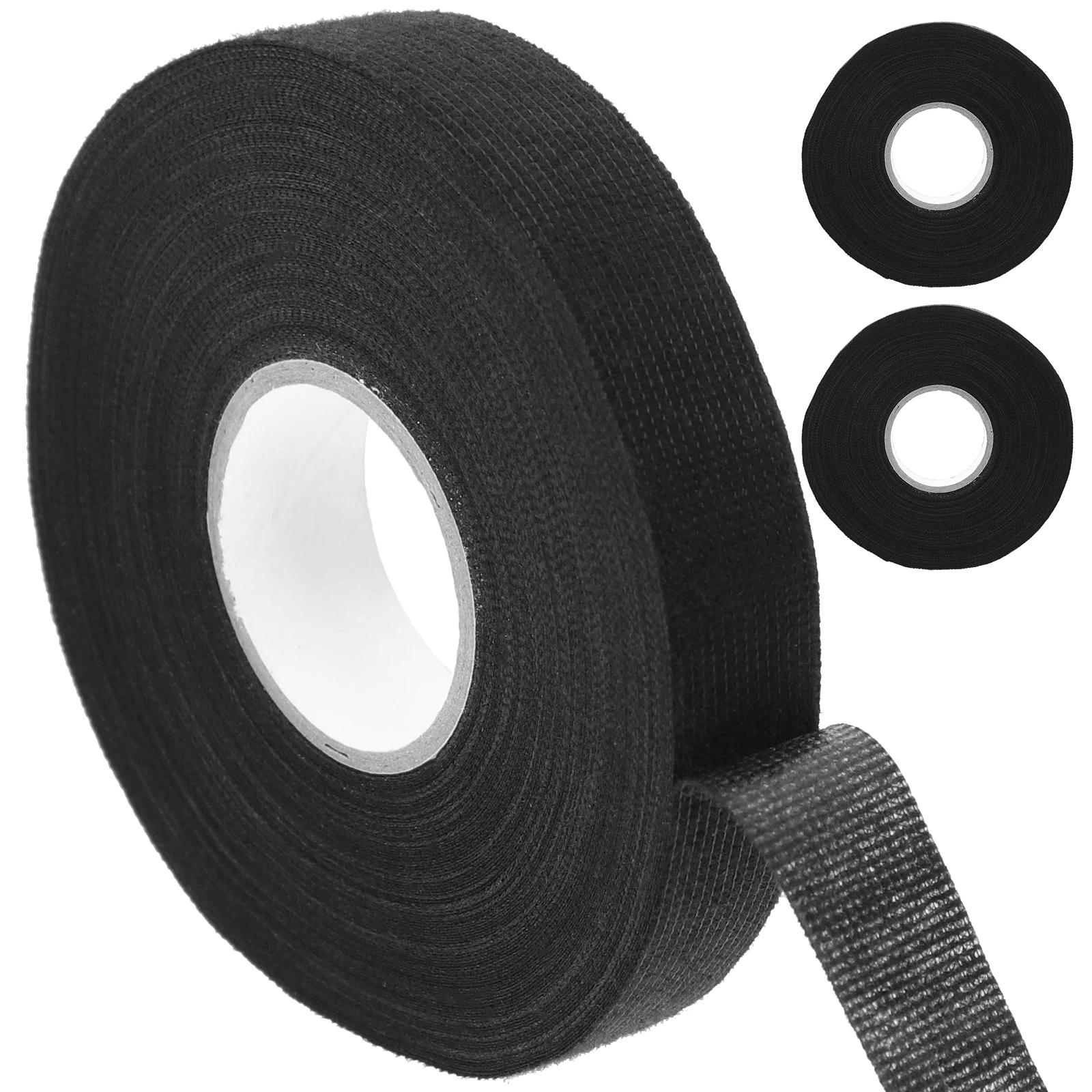 

3 Rolls 19Mm High Temp Wiring Loom Tape Automotive Wire Harness Wrapping Heat Resistant Cloth Electrical Tape For Auto Vehicle