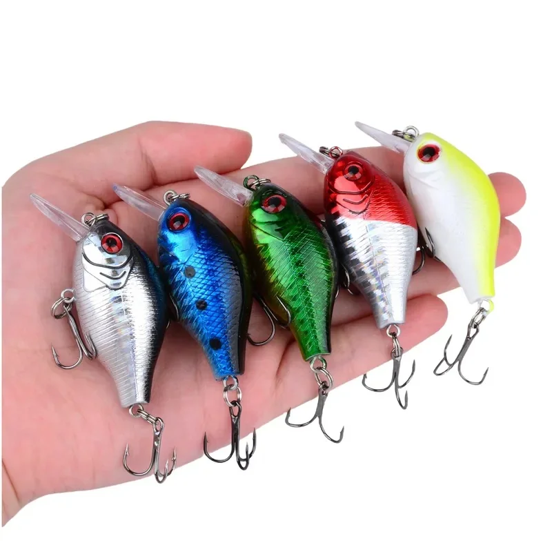 Floating Crankbait Fishing Lure 5.7cm 7.5g Hard Plastic Artificial Wobbler for Bass Pike Trolling Carp Fishing