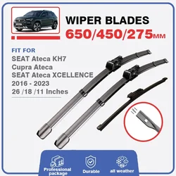 Front Rear Wiper Blades For Cupra SEAT Ateca KH7 2016 - 2023 XCELLENCE Windscreen Windshield Window Glass Accessories 2022 2021