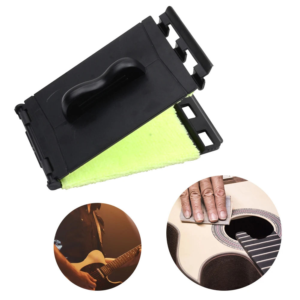 

Electric Guitar Fingerboard Rub Ergonomic Musical Instrument Strings Scrubber Portable for Maintenance Care Guitar String