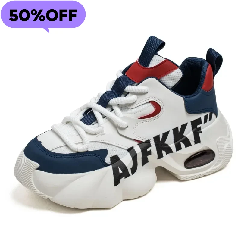 

Мужские массивные кроссовки 2026: модные повседневные кеды на платформе с граффити, легкие мужские повседневные кроссовки