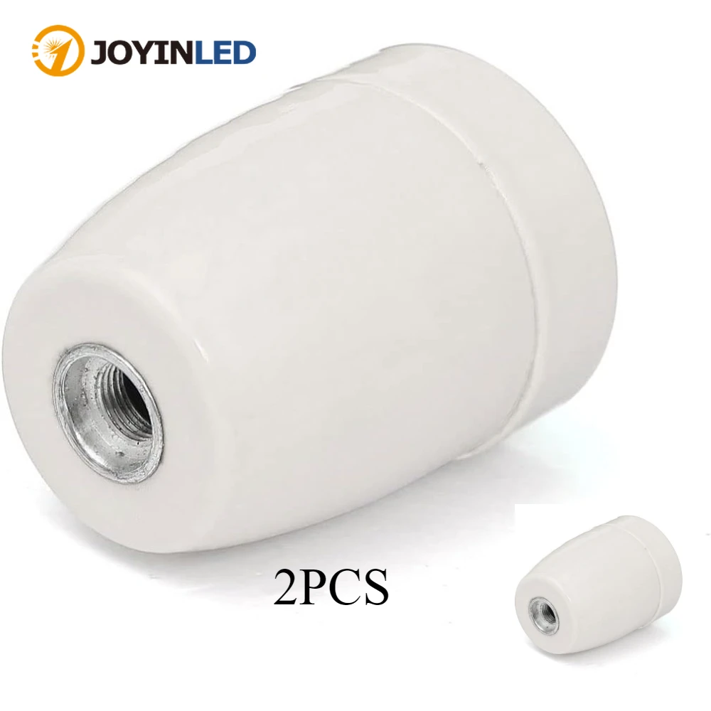 JOYINLED Ceramics E27 Socket Light Bulb Holder Industrial Vintage Edison Ceiling Light Holder Fitting Base Lampholder Dropping